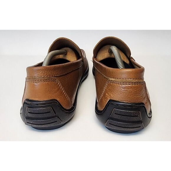 Johnston & Murphy Brown Nichols Memory Foam Leather Loafer Shoes 11.5M - Picture 9 of 12